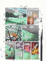 Daredevil #270 p.4 Color Guide Art - Lovers in Roses and Thorns - 1989 Comic Art