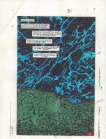 Daredevil #270 p.31 Color Guide Art - End Page Splash - 1989 Comic Art