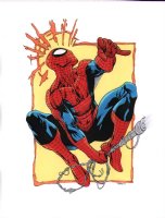 Spider-Man Hand-Colored Copy - Signed Comic Art