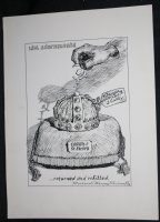 Idol Adornments Crown of St. Steven Gag - 1978 Signed  Comic Art