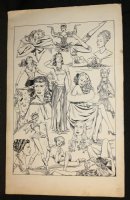 Beautiful Women Through the Ages Golden Age Large Art by Unknown Artistv Comic Art
