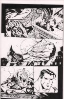 Batman and Superman Try-Out Page  Comic Art