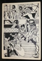 Unknown Hero Art p.? - Babe vs. Monster and Hitler Splash Comic Art