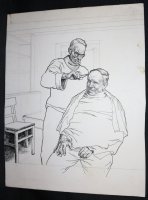Barbershop Large Art Comic Art