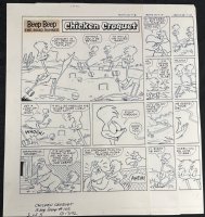 Beep Beep the Road Runner #105 pgs. 1, 2, & 3 Three Page Set - LA - 'Chicken Croquet' - 1984 Comic Art