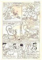 The Flintstones #? p.7 - Fred, Wilma, Bam-Bam, Barney, and Betty - 1974 Comic Art
