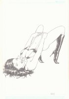 Vampirella Pencil Art and Print - 2004 Signed by Nicole?  Comic Art
