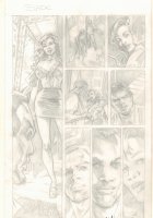 Blade Pencil Page - Hot Babe - 2015 Signed by ? Comic Art