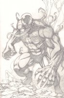 Venom Pencil Art - Signed art by Dan K.? Comic Art