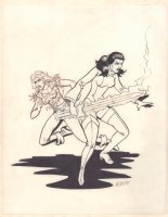 Babe Heroes Action - Signed art by ? Comic Art