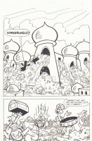 Duck Treasure Castle Splash p.13 of 14 Comic Art