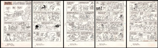Beep Beep the Road Runner #107 Complete Five Page Story - LA - 'Moving Day' - 1984 Comic Art
