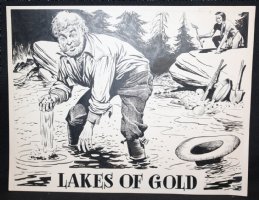 Lakes of Gold - LA - Old Wild West  Comic Art