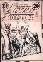 Action Comics #423 Cover - Superman The Murderer - 1973 Comic Art