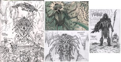 Spider-Man Fever 4pc Drawings / Prelims - Signed Comic Art