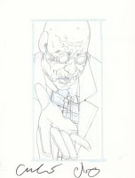 The Door Pencil Art - Villain with Hand Out - Signed  Comic Art