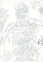 The Door Pencil Art - Skeleton Monster - Signed  Comic Art