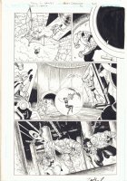 Teen Titans #36 p.20 - Cyborg Action - 2006 Signed Comic Art