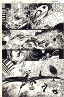 Teen Titans #35 p.16 - Wonder Girl & Robin Action - 2005 Comic Art