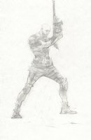 Suicide Squad Movie Merch Art Prelim - Deadshot Will Smith - H - 2016 Signed Comic Art