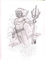 Aquaman Pencil & Ink Commission - Signed Comic Art
