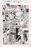 Doctor Strange, Sorcerer Supreme #47 p.14 - Counter Earth Doctor Strange vs. His Magus Created Doppleganger - 1992 Comic Art
