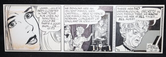 The Heart of Juliet Jones Daily Strip - 12/10/1986 Signed Comic Art