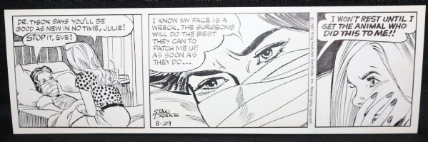 The Heart of Juliet Jones Daily Strip - 8/29/1987 Signed Comic Art