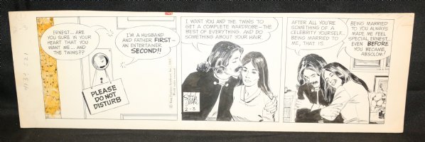 The Heart of Juliet Jones Daily Strip - 2/3/1969 Signed Comic Art