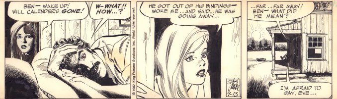The Heart of Juliet Jones Daily Strip - 9/13/1982 Signed  Comic Art