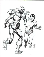 Iron Man VS Sub-Mariner Art - Signed - 2021 Comic Art