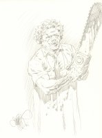 Leatherface from the Texas Chainsaw Massacre Pencil Art Commission - Signed Comic Art