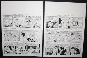 Little Orphan Annie 2pc Daily Strips - Week of 6/30 - 7/5 2003 Signed  Comic Art