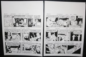 Little Orphan Annie 2pc Daily Strips - 6 Day Week of 7/21 - 7/26 2003 Signed  Comic Art