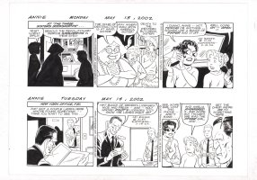 Little Orphan Annie 2pc Daily Strips - 5/13 & 5/14 2002 Signed  Comic Art