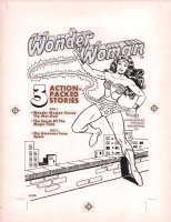 Power Records Wonder Woman Album Art - 1977 Comic Art