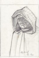 The Emperor from Star Wars Pencil Art - Signed Comic Art