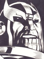Thanos Portrait Commission - Signed Comic Art
