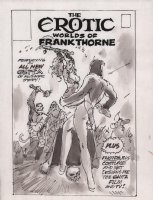 The Erotic Worlds of Frank Thorne Cover Prelim - Ghita Wields Axe  Comic Art