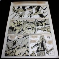 Ghita II #19 p.43 STAT Page - VS Winged Nudes - Hand-Done Zipitone - From Frank Thorne Estate Comic Art