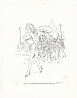Playboy Cartoon Prelim ''Outlived my Johnson'' Gag  Comic Art