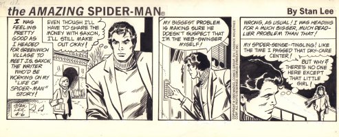 Spider-Man Daily Strip - Peter in Greenwich Village - 4/6/1985 Comic Art