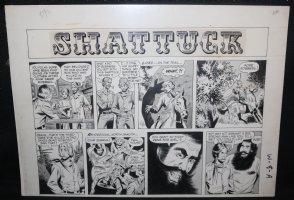 Shattuck Western Adult Strip #8A - LA - Wally Wood Studio Comic Art