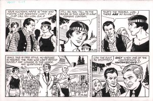 The Heart of Juliet Jones Strips 9/29/93 & 9/30/93 - Lon Joins the Fight - Signed Comic Art