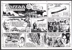 Tarzan Sunday Strip (Russ Manning's File Copy) STAT #2449 - 2/12/1978 Comic Art