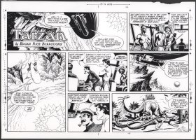 Tarzan Sunday Strip (Russ Manning's File Copy) STAT #2453 - 3/12/1978 Comic Art