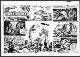 Tarzan Sunday Strip (Russ Manning's File Copy) STAT #2454 - 3/19/1978 Comic Art