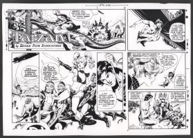 Tarzan Sunday Strip (Russ Manning's File Copy) STAT #2455 - 3/26/1978 Comic Art