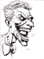 Joker Pencil & Ink Commission - Signed Comic Art