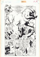 DCU Heroes Secret Files #1 p.26 - Sentinel with Monster Splash - 1999 Comic Art
